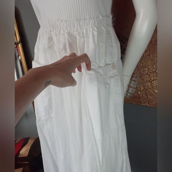 Zara Cotton Combination Midi Dress - Picture 10 of 12